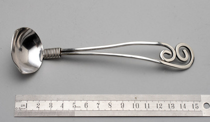 American Sterling Silver Arts & Crafts Ladle - Wesley Depp Hand Wrought Sterling, Saranac Lake